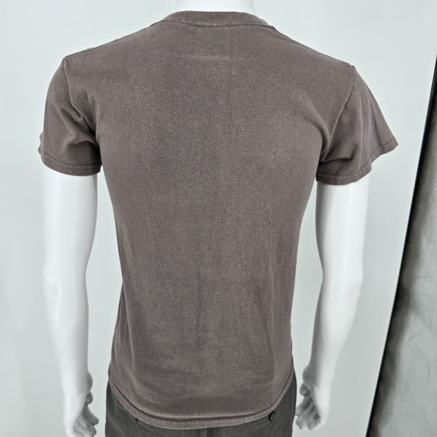 2000s Gildan Heavy Cotton Nirvana Smiley Face Brownish-Gray Band T-Shirt (XS)