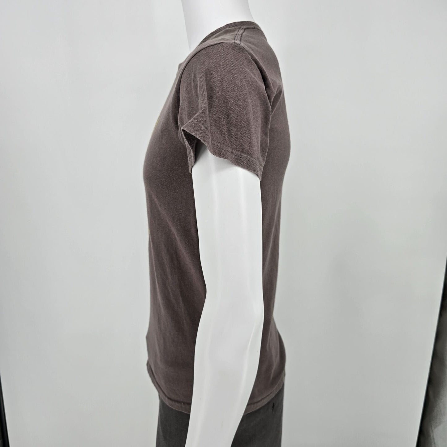 2000s Gildan Heavy Cotton Nirvana Smiley Face Brownish-Gray Band T-Shirt (XS)