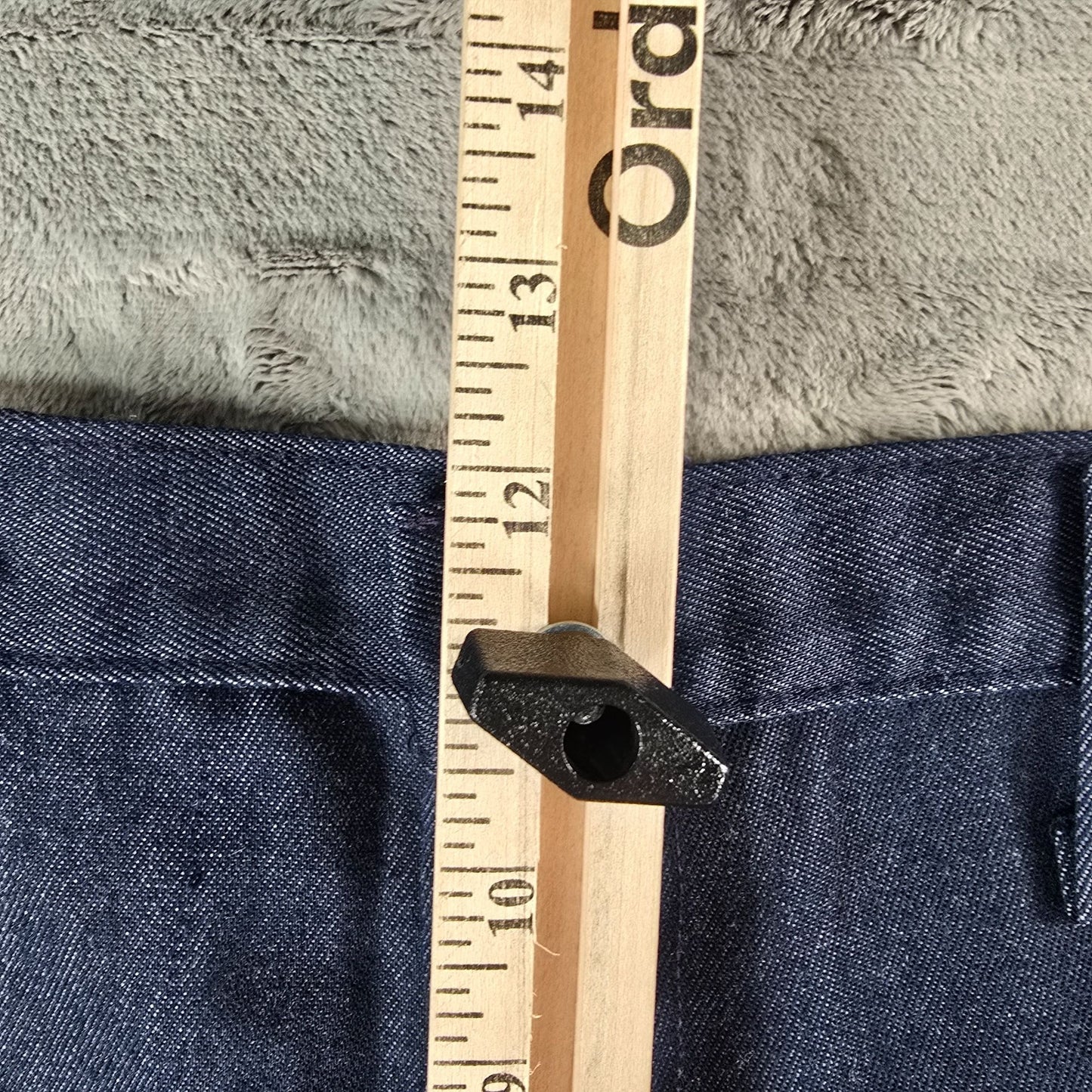 Vintage 1970s Sears Jean Joint Perma-Prest Denim Bell Bottom Jeans (32x30)