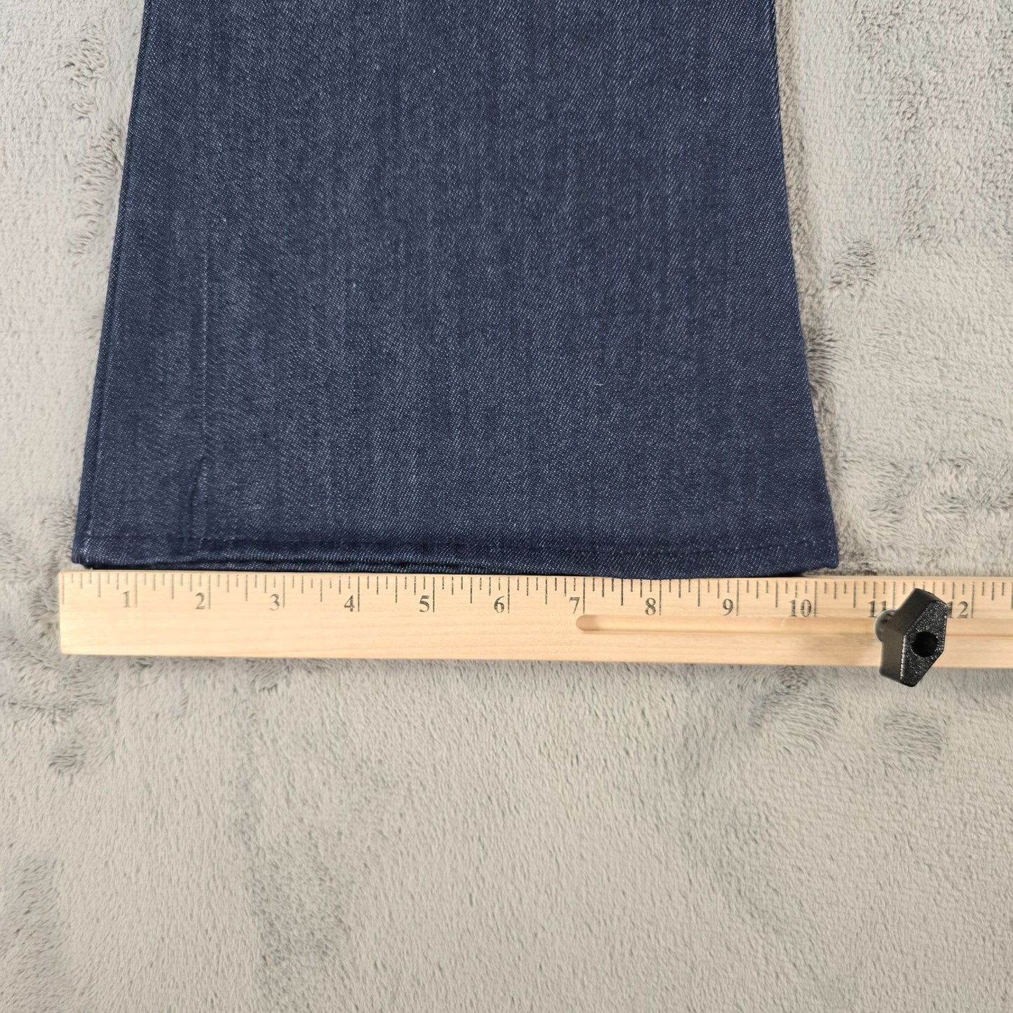 Vintage 1970s Sears Jean Joint Perma-Prest Denim Bell Bottom Jeans (32x30)