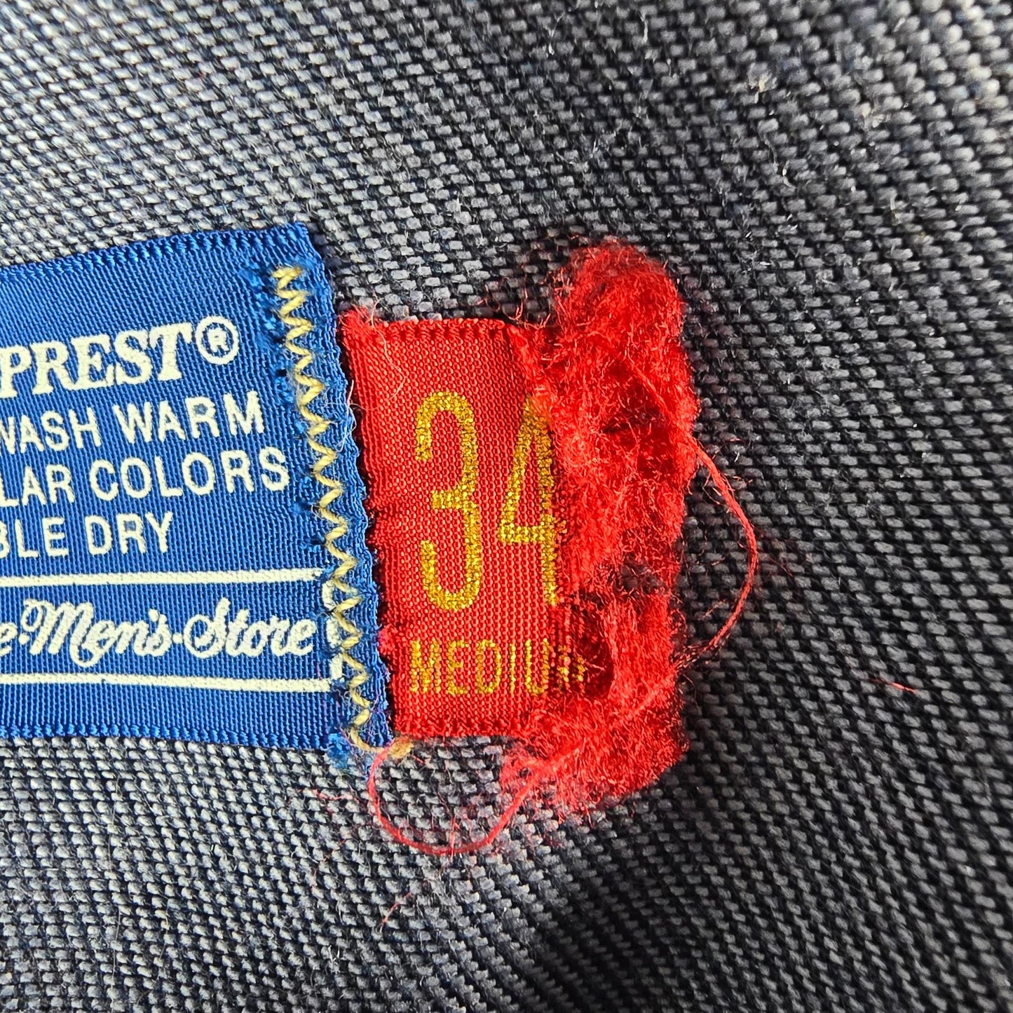 Vintage 1970s Sears Jean Joint Perma-Prest Denim Bell Bottom Jeans (32x30)
