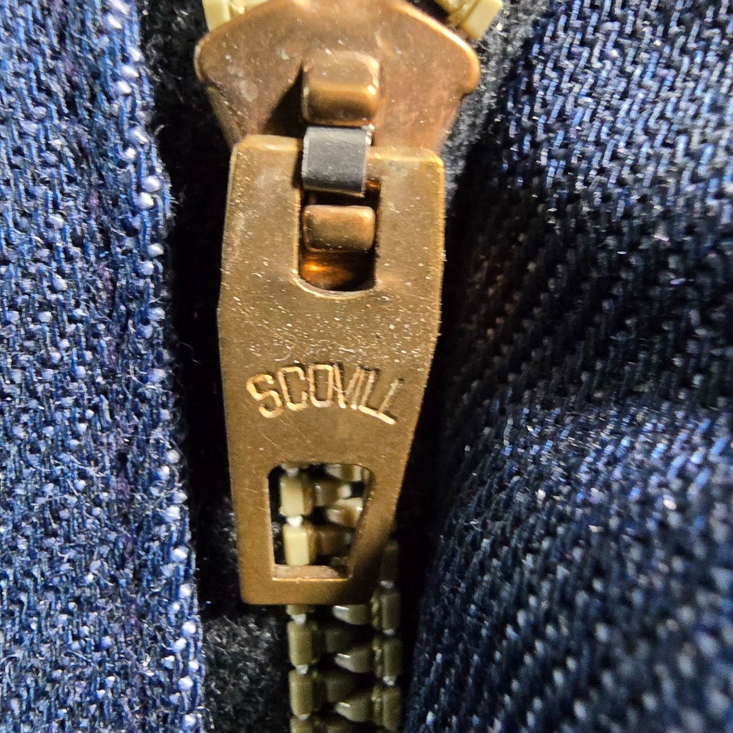 Vintage 1970s Sears Jean Joint Perma-Prest Denim Bell Bottom Jeans (32x30)