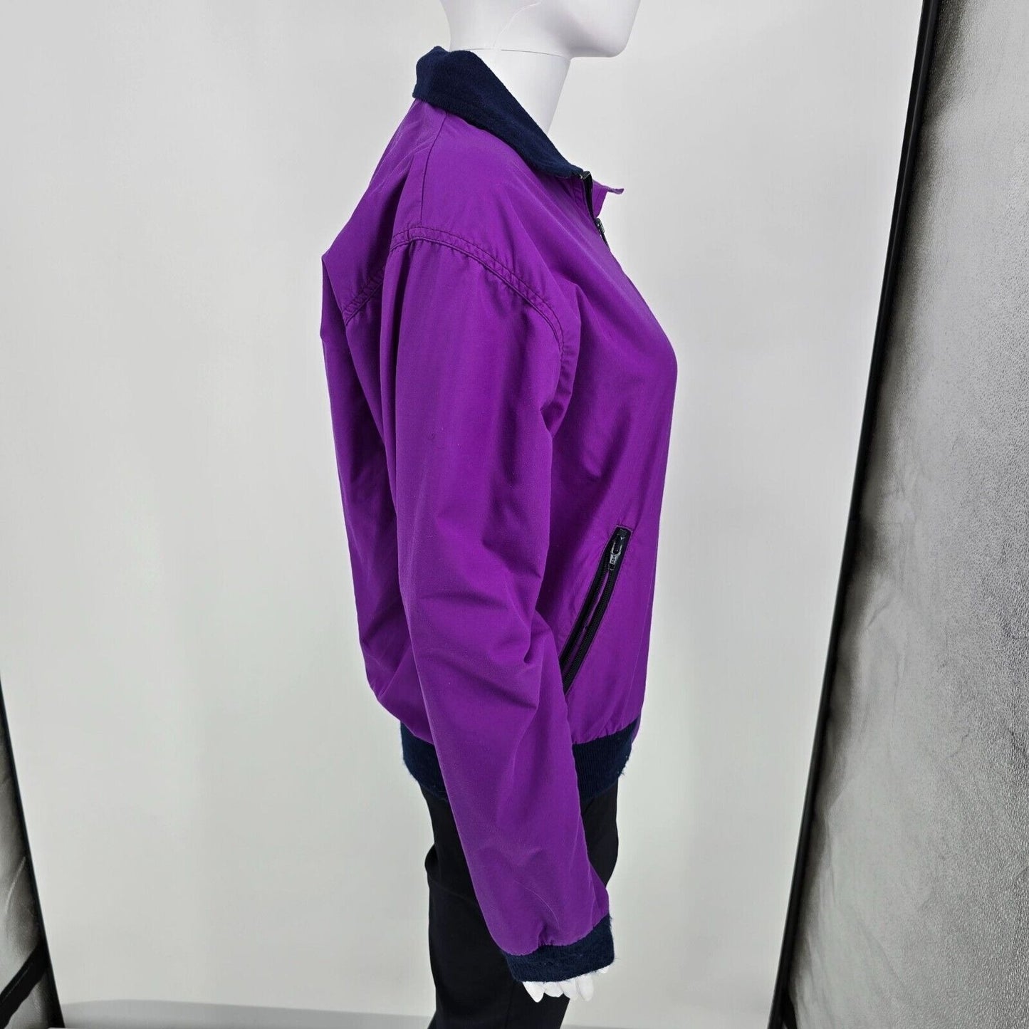 Vintage 1990s L.L. Bean Womens Purple Three-Season Jacket Fleece-Lined Jacket -L