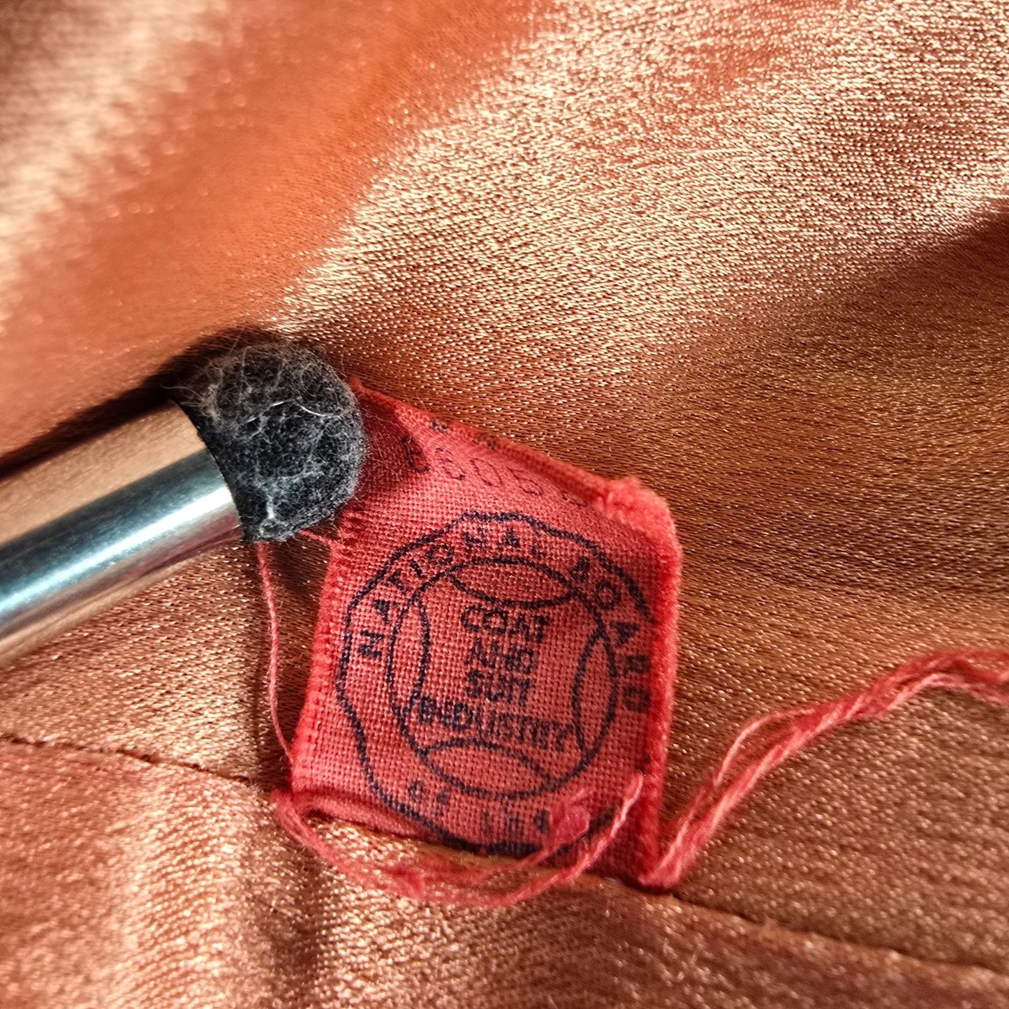 Distressed Vintage 1960s Youthcraft Women's Dyed Red Wool Bouclé Mod Coat (L)