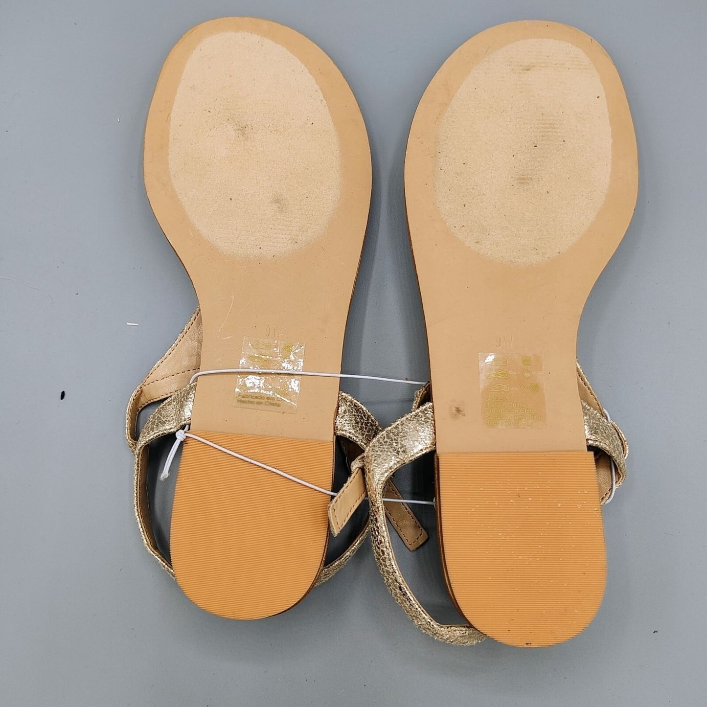 NWT Women's David's Bridal DB Studio Rose Gold Embellished Sandals (Size 9W)