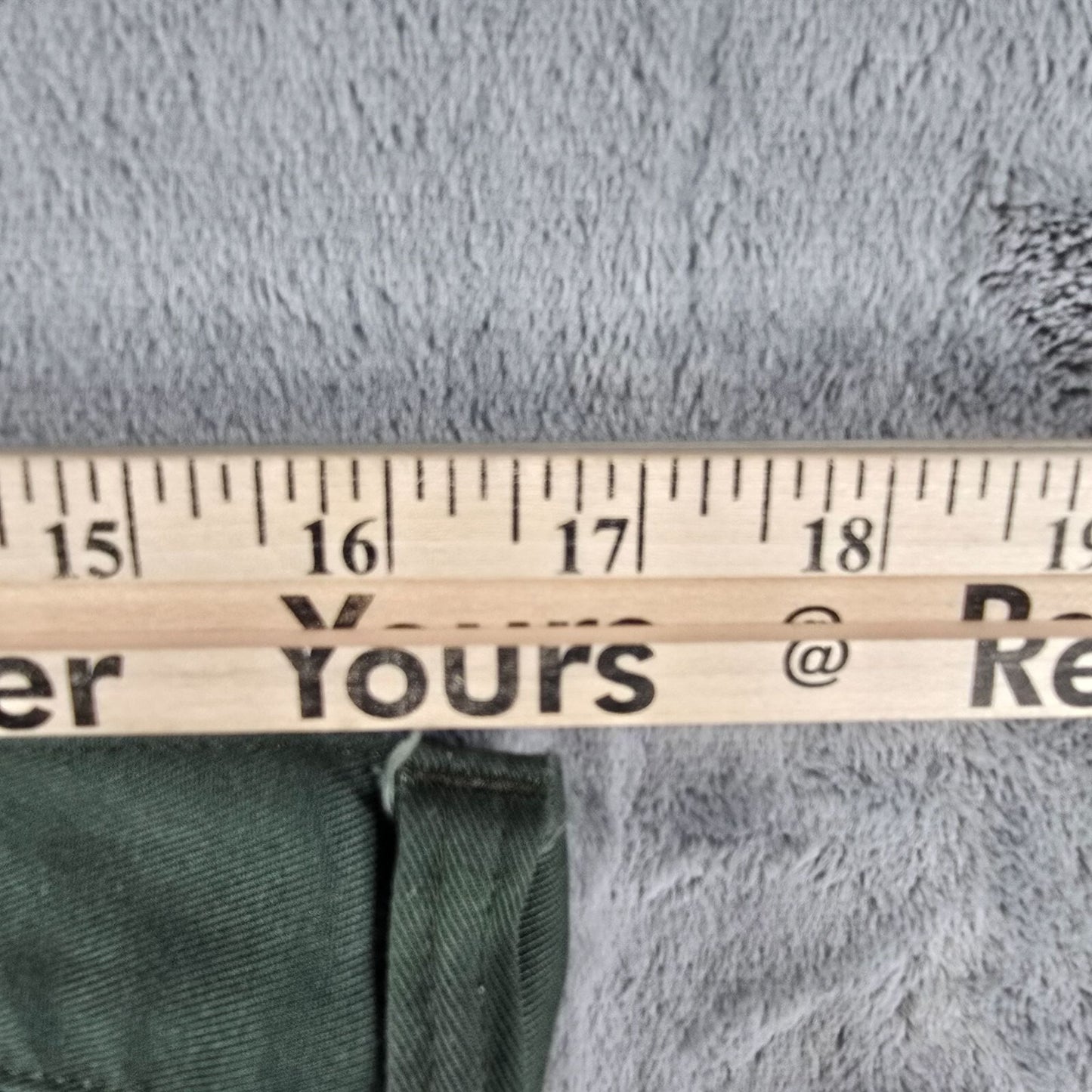 2010s Distressed Fristads Kansas Luxe Double Knee Green Cargo Pants (33x31)