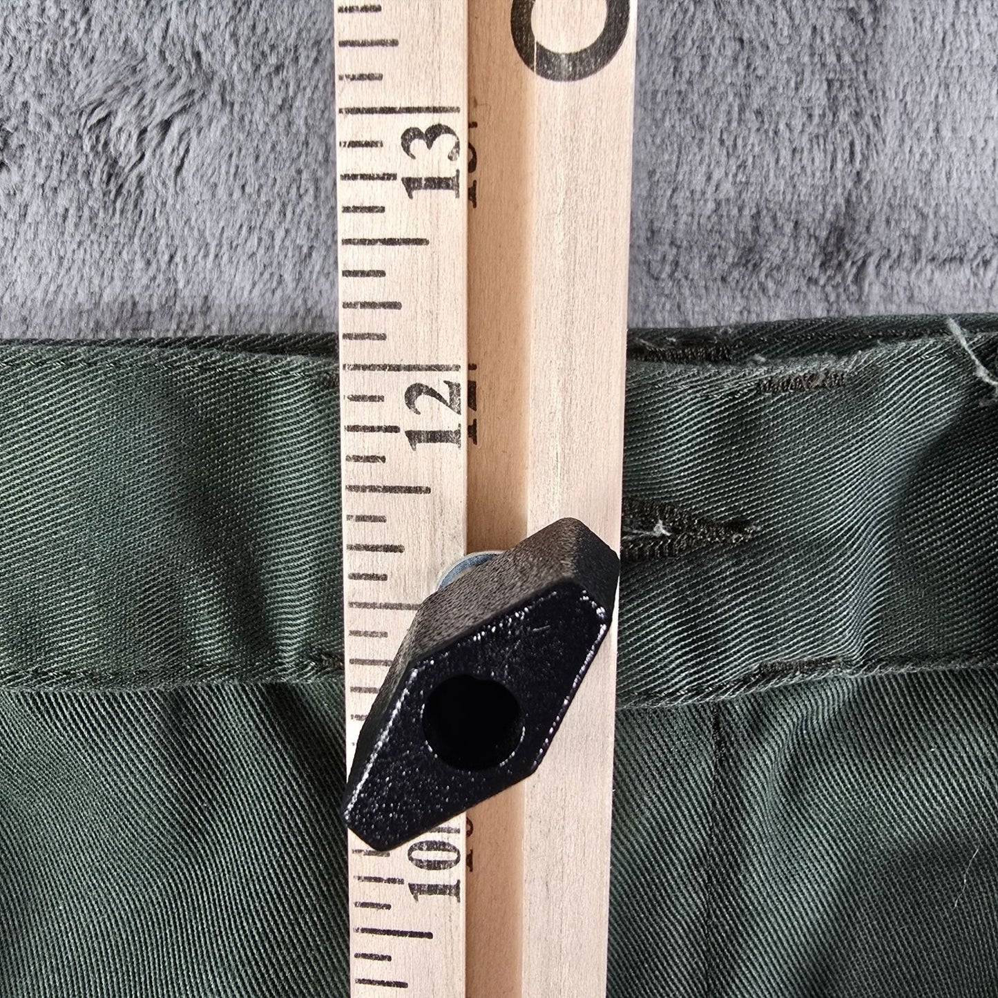 2010s Distressed Fristads Kansas Luxe Double Knee Green Cargo Pants (33x31)
