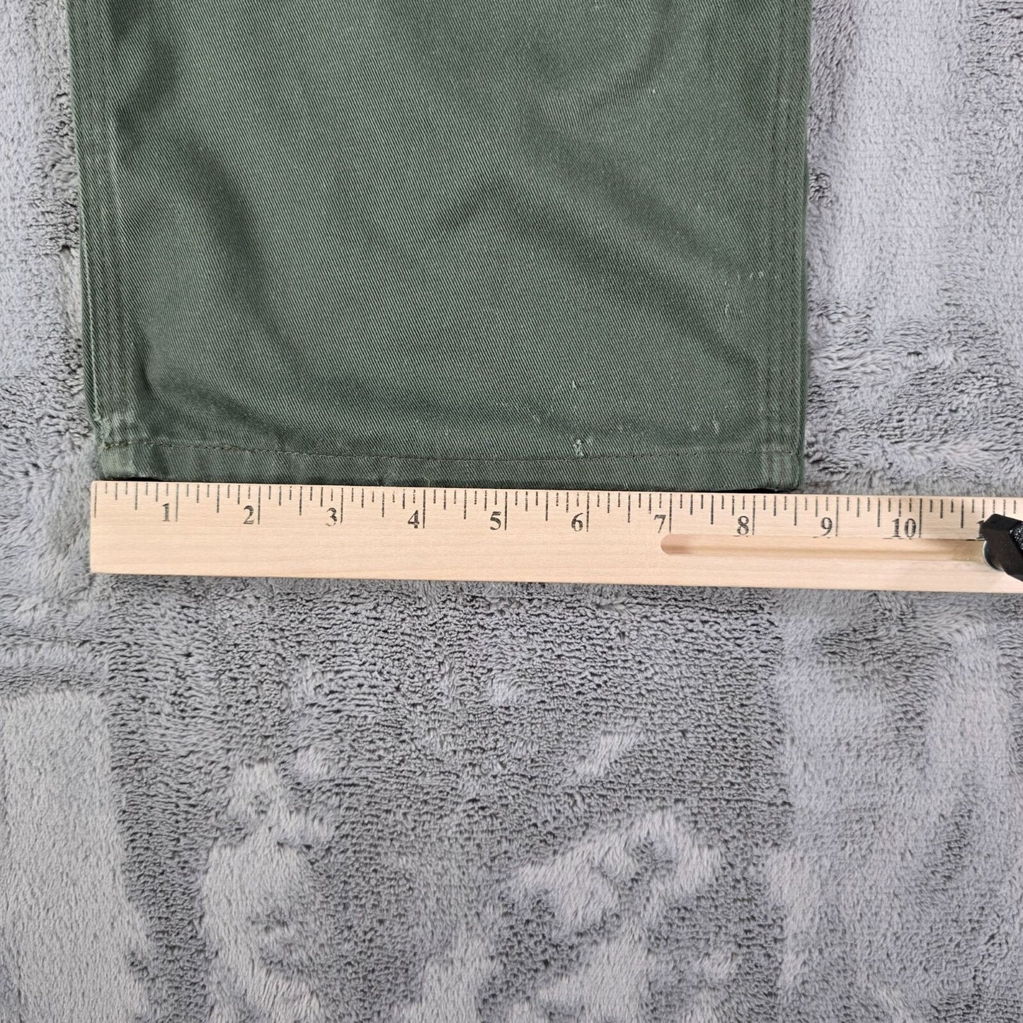 2010s Distressed Fristads Kansas Luxe Double Knee Green Cargo Pants (33x31)