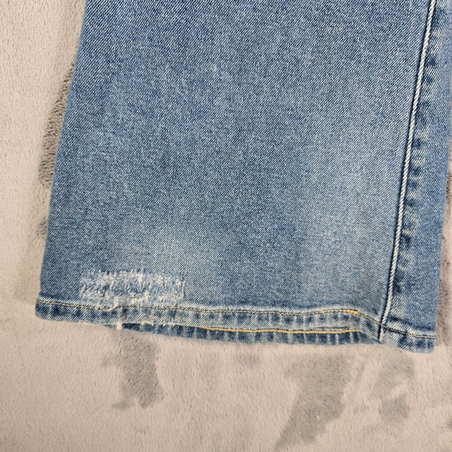 Lee 2010s Womens Thrashed Flare Leg Paint Speck Stretch Denim Jeans (24x31)