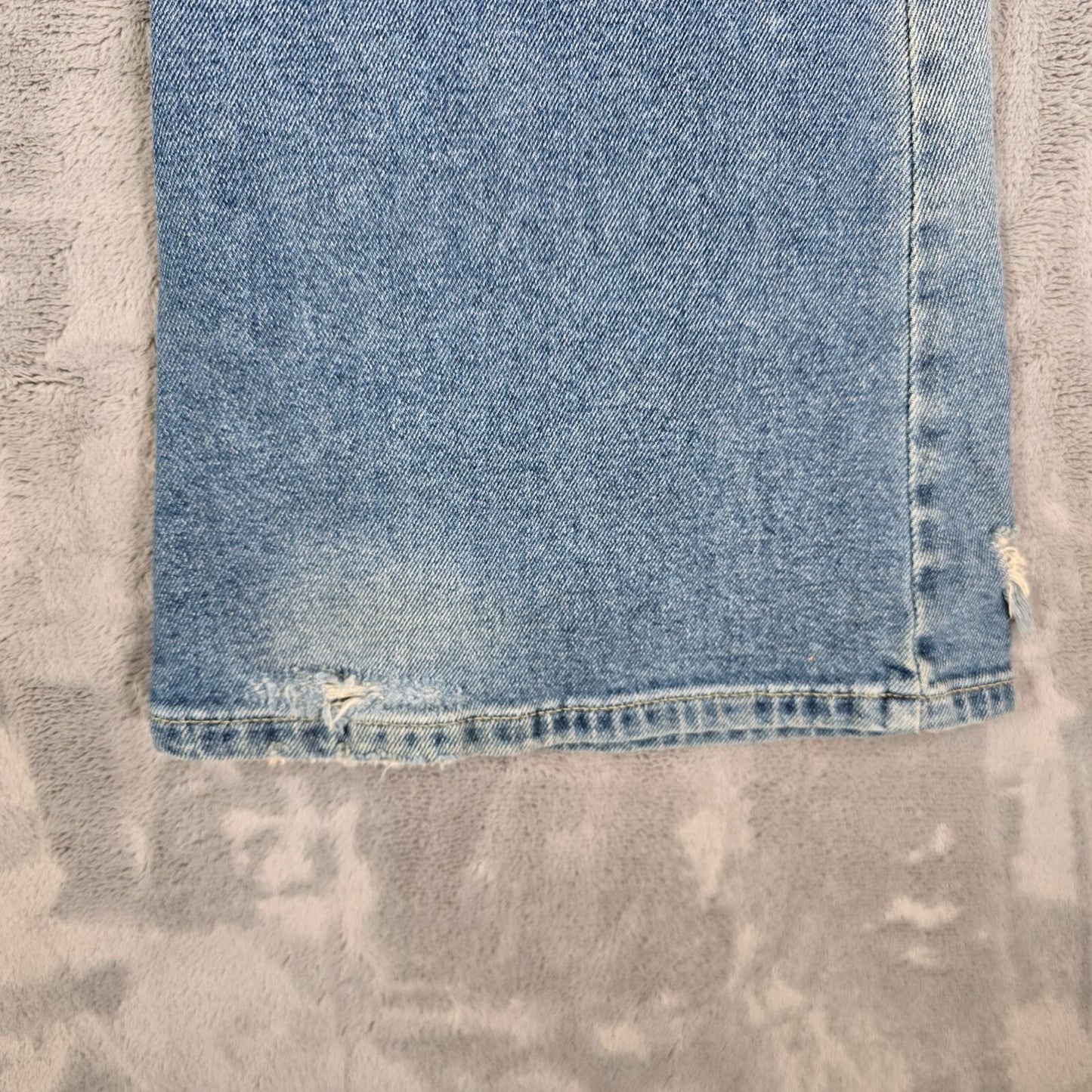 Lee 2010s Womens Thrashed Flare Leg Paint Speck Stretch Denim Jeans (24x31)