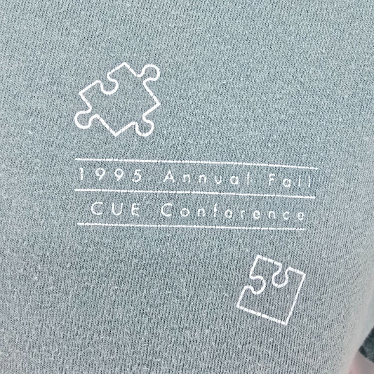 Vintage 1995 Annual Fall CUE Conference Computer-Using Educators T-Shirt (L)