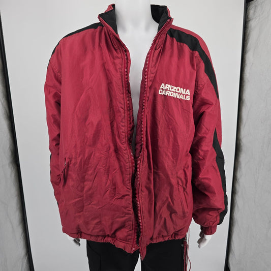 Vintage 1990s Logo Athletic Arizona Cardinals NFL Game Day Jacket (XL) *Flaws