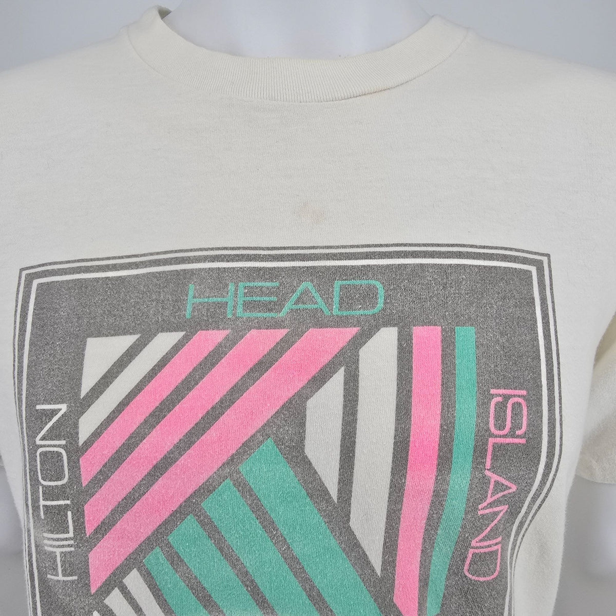 Distressed Vintage Late 1980s Hilton Head Island Sun Surf Sand T-Shirt (M/L)