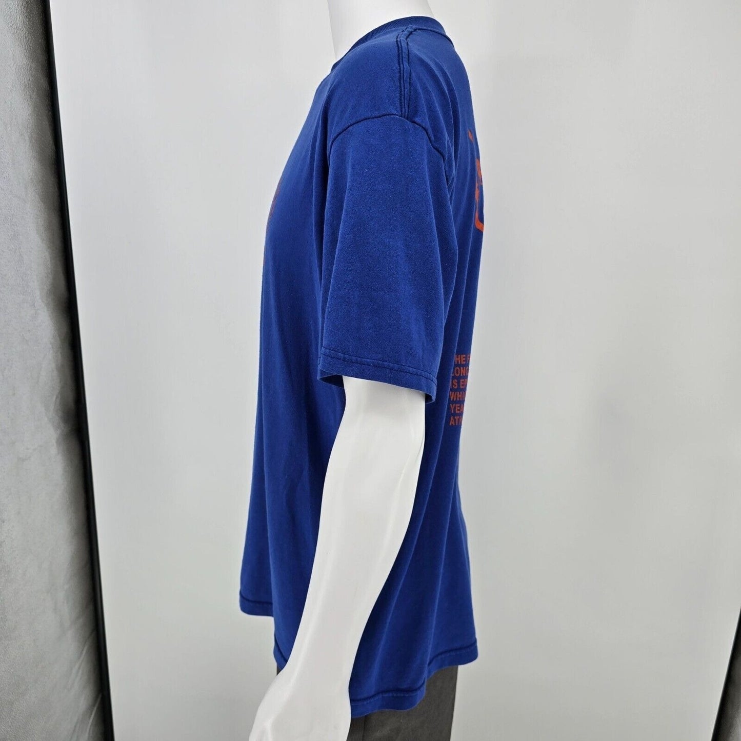 Vintage 1990s Blue Williamsburg (KY) Football Orange Crunch Bunch T-Shirt (L)