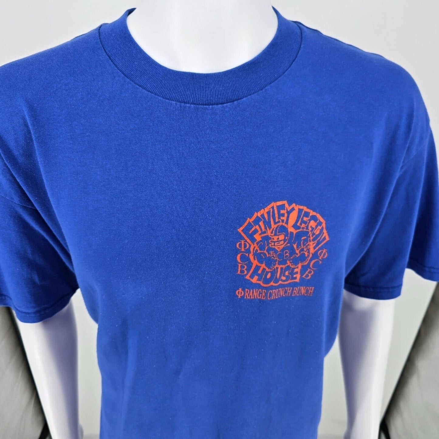 Vintage 1990s Blue Williamsburg (KY) Football Orange Crunch Bunch T-Shirt (L)