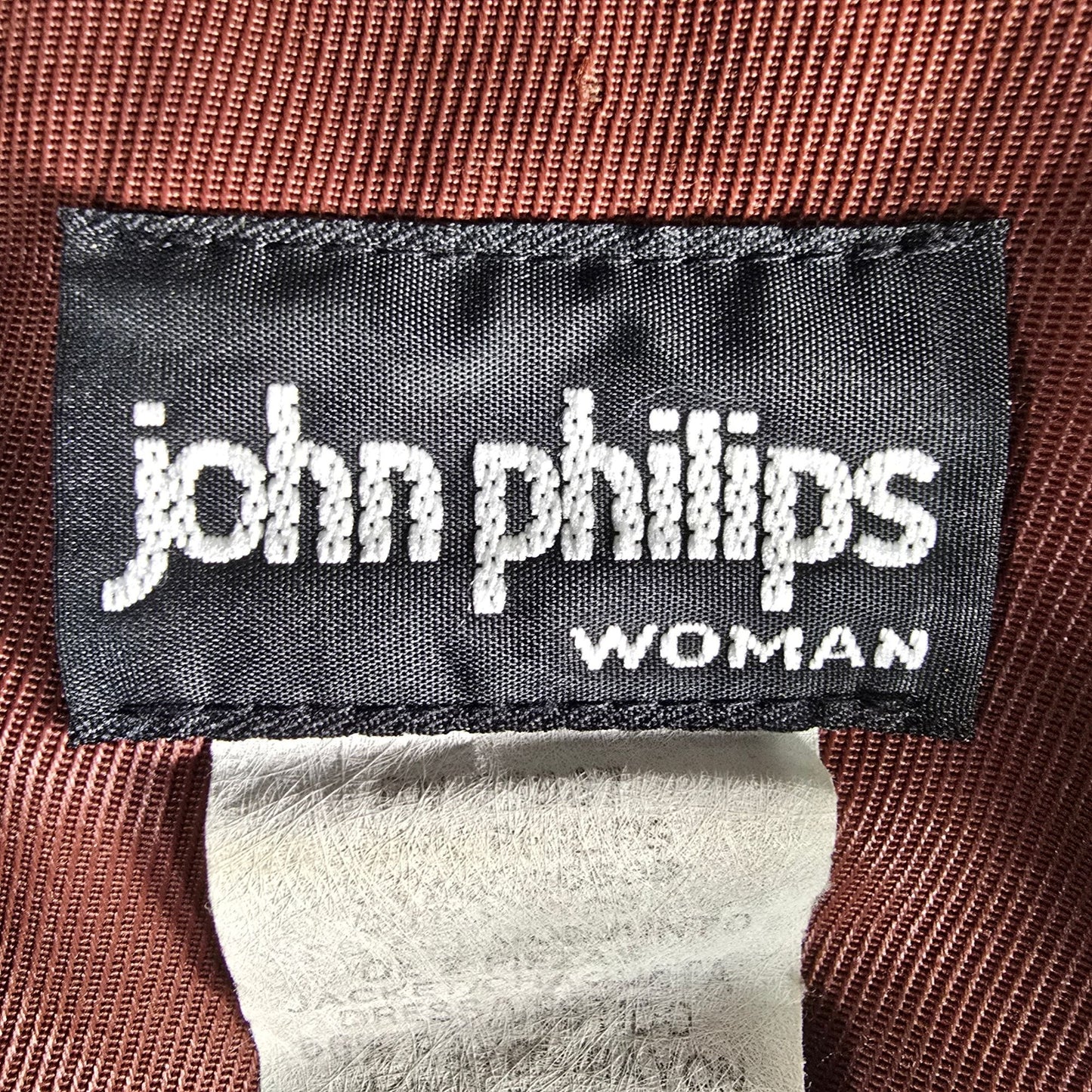 Vintage 1990s John Philips Woman Brown Longline Blazer Jacket (24W/3XL) *Flaws