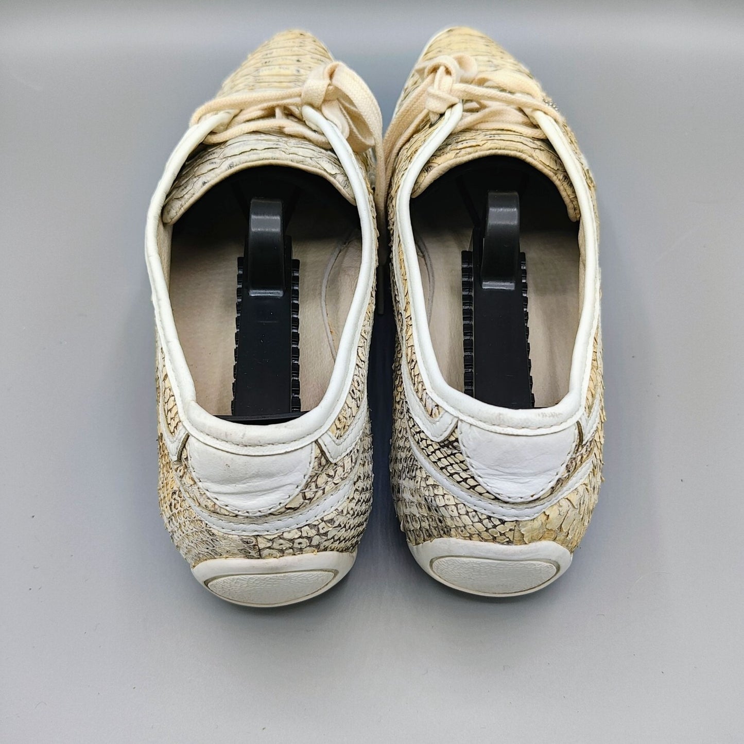 ULTRA-RARE PUMA X Alexander McQueen Women's Beige Python Skin Sneakers (Size 9)