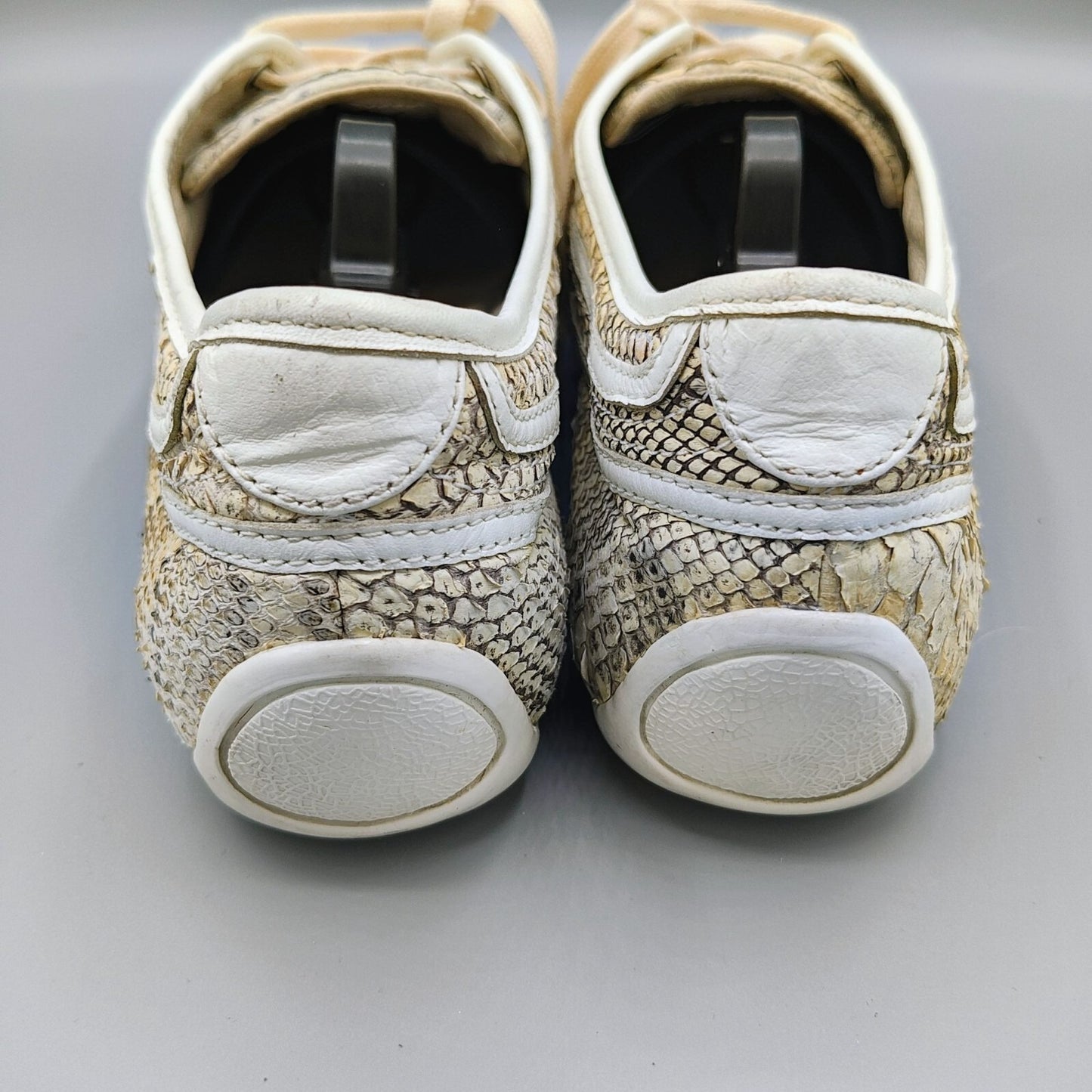 ULTRA-RARE PUMA X Alexander McQueen Women's Beige Python Skin Sneakers (Size 9)