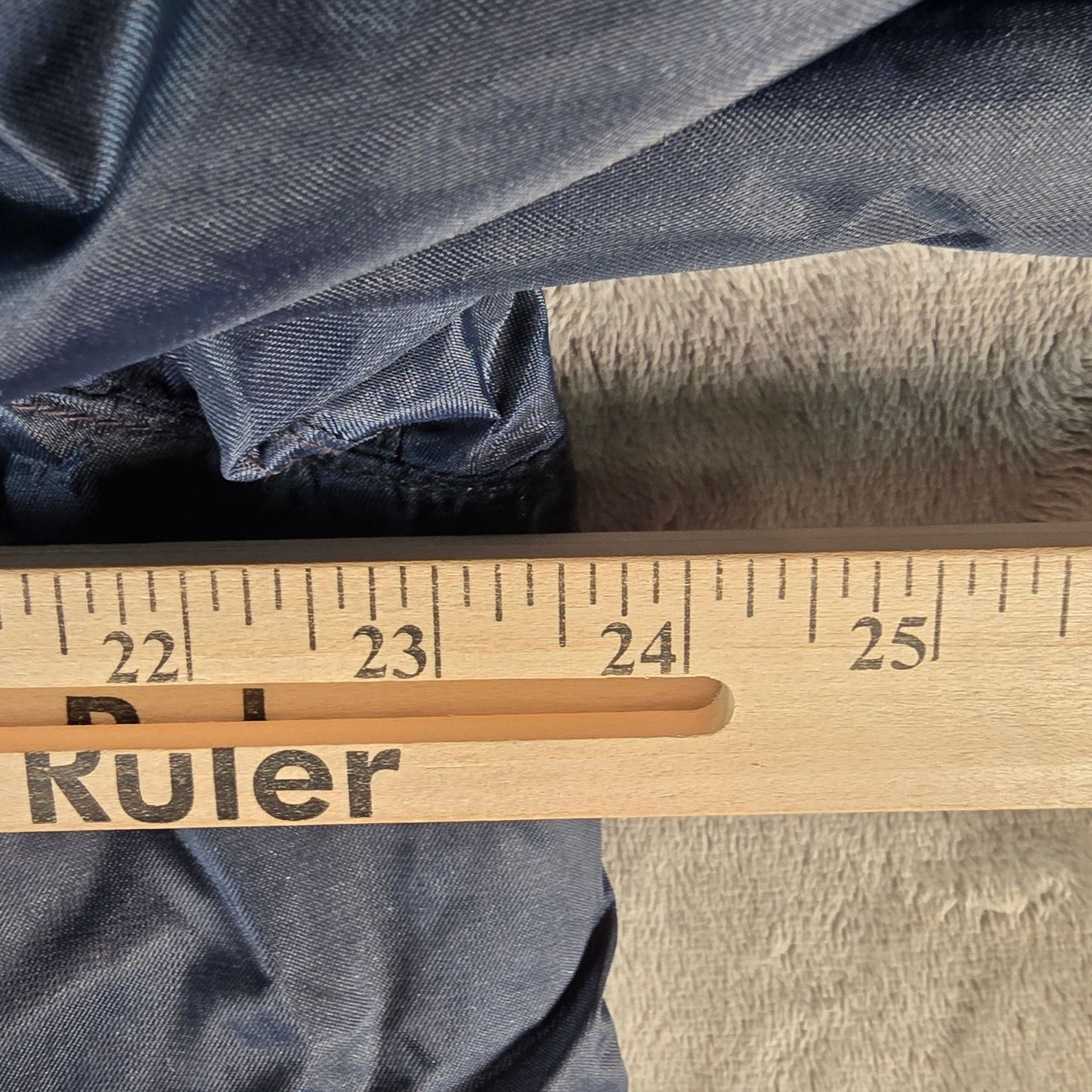 Mens Navy Blue Nylon Raincoat 40R By Brownwood Mfg. Co. USAF Military Style