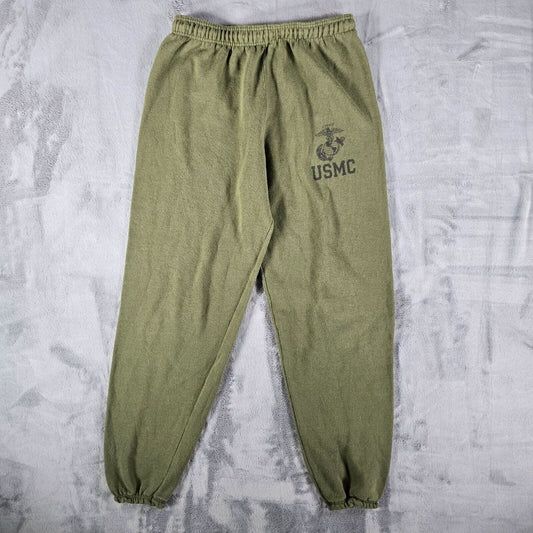 Campbellsville Apparel Company Made in USA Faded Olive Green USMC Sweatpants (M)