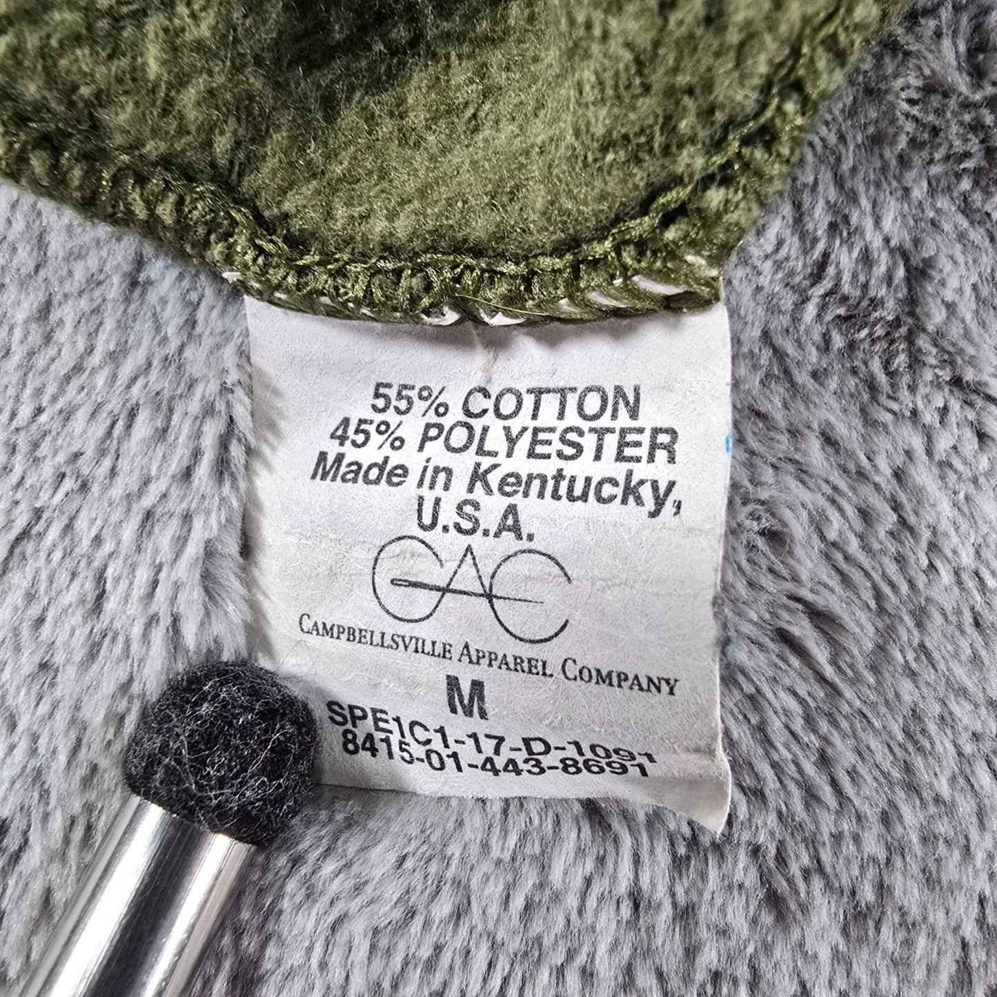Campbellsville Apparel Company Made in USA Faded Olive Green USMC Sweatpants (M)