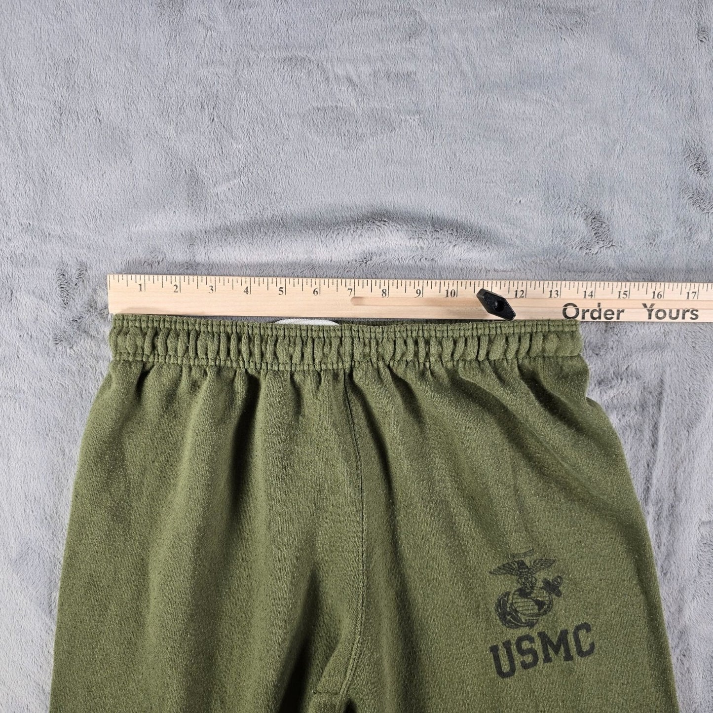 Campbellsville Apparel Company Made in USA Faded Olive Green USMC Sweatpants (M)