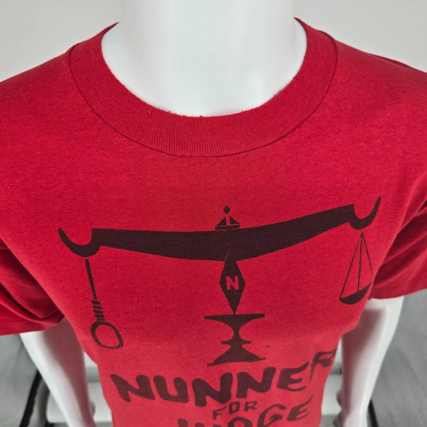 Vintage 1990s "Nunner For Judge" Harrison County Cadiz, Ohio 1992 T-Shirt (XL)