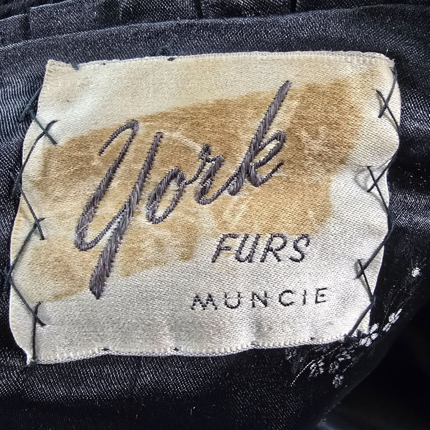 Vintage 1960s York Furs Muncie Deep Espresso/Black Sheared Fur Coat (L)