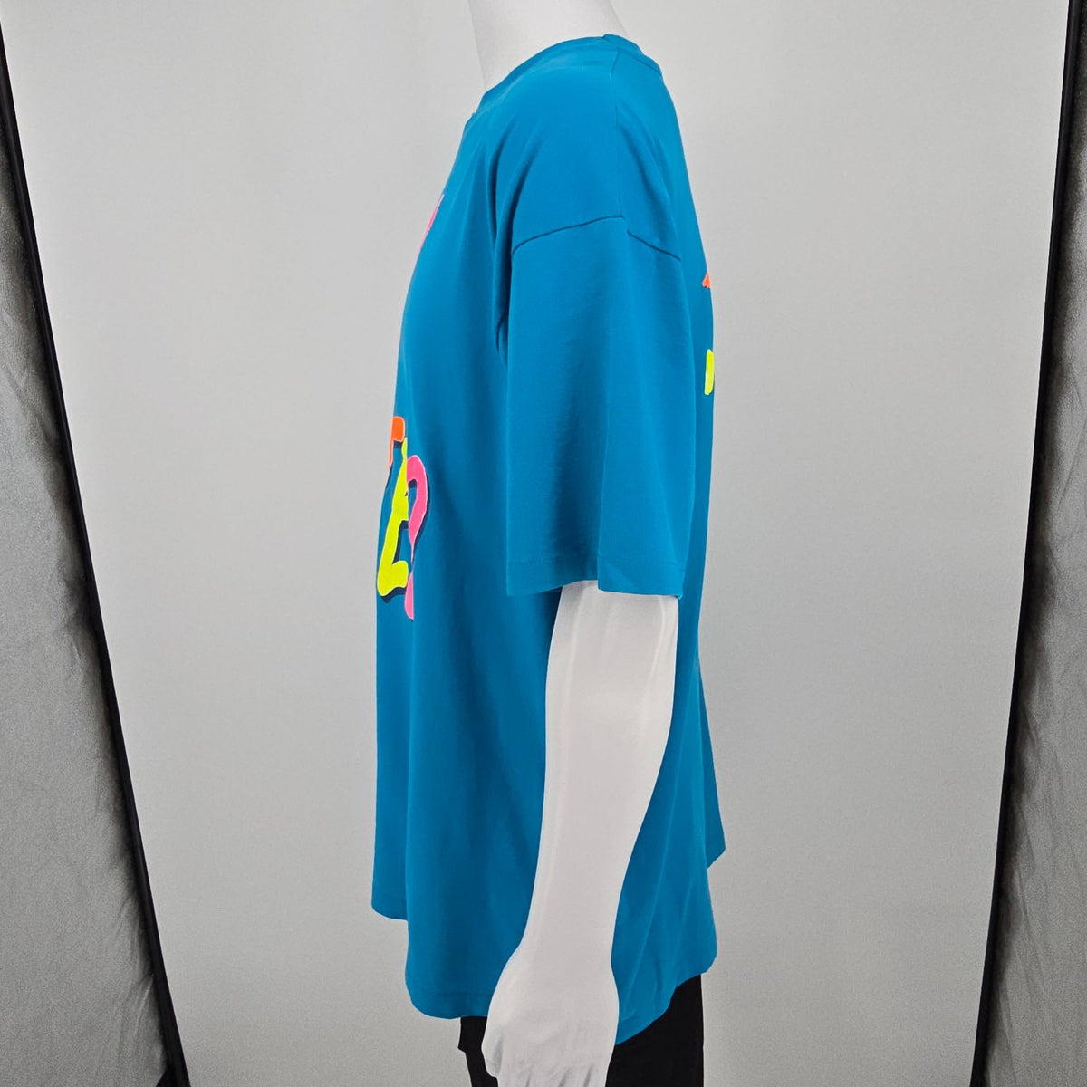 Vintage 1990s Hanes/Dreamer "I'm Excited How 'Bout U" Neon Text T-Shirt (XL/XXL)