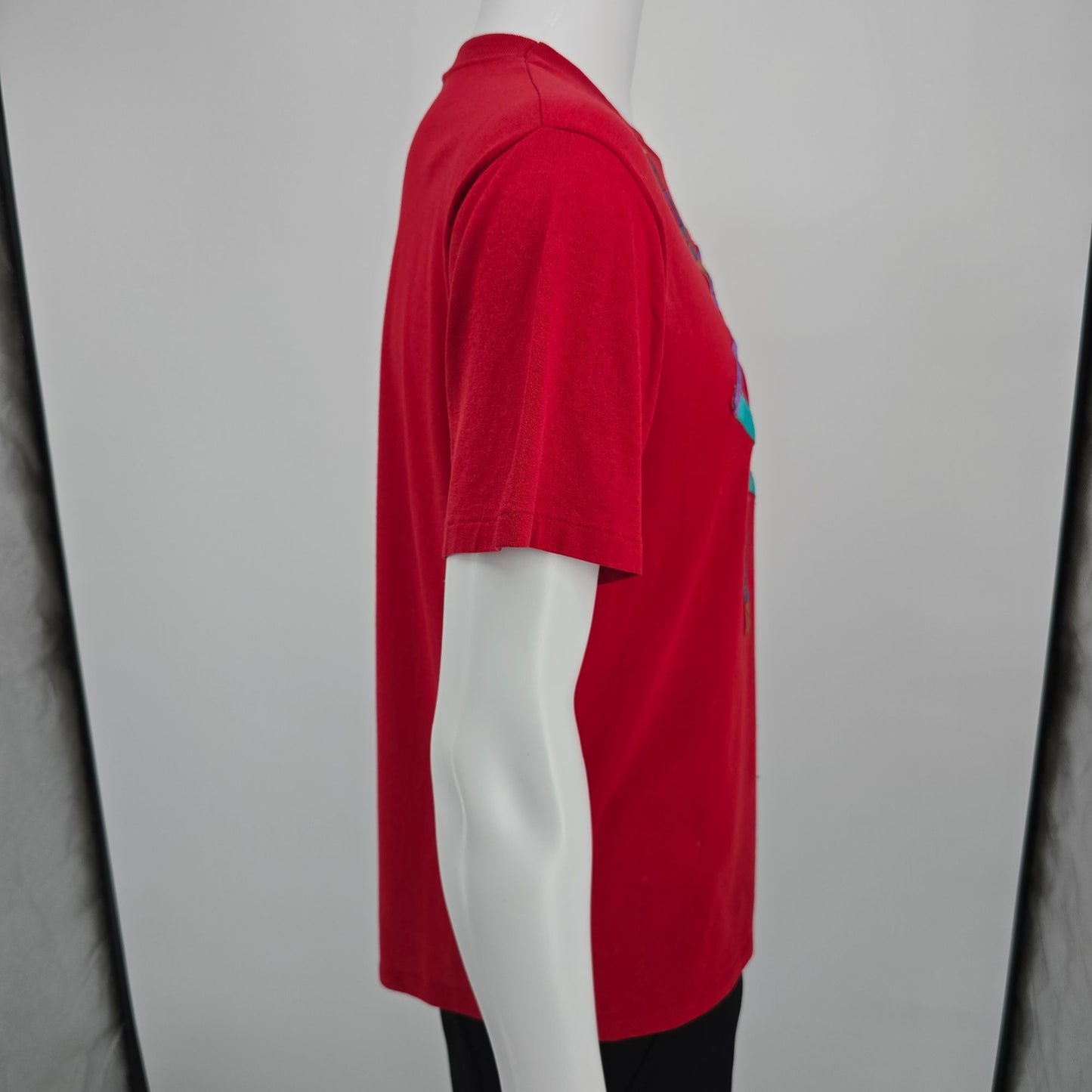Vintage 1990s Jerzees Southwestern Ribbon Applique Wearable Art T-Shirt (M/L)