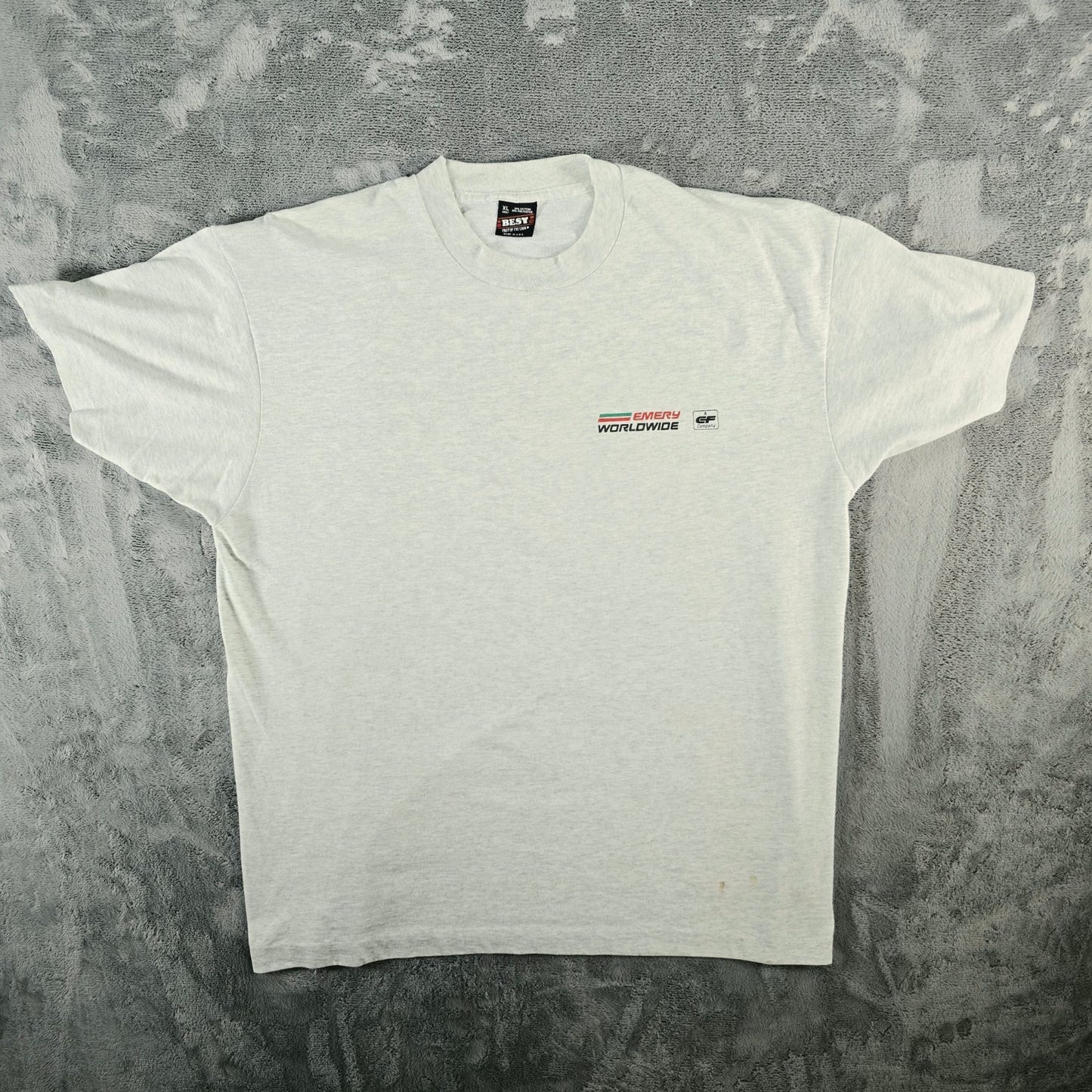 Vintage 1990s Screen Stars Emery Worldwide Airlines A CF Company T-Shirt (XL)