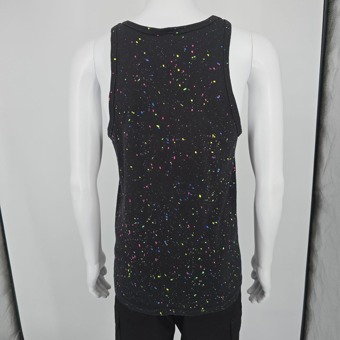 Vintage 1990s Sherry's Best Arizona Hot Neon Splatter Pattern Tank Top (S)