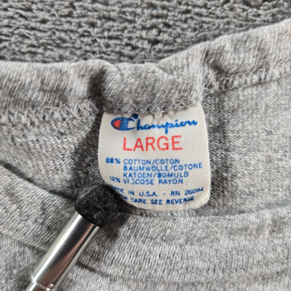 Vintage 1980s Champion Harvard University Gray Athletic Tank Top (S) *Fair
