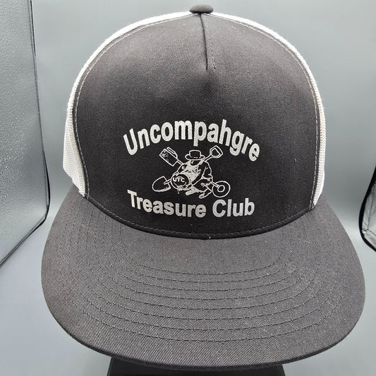 Uncompahgre Treasure Club Snapback Black & White Mesh Colorado Trucker Hat