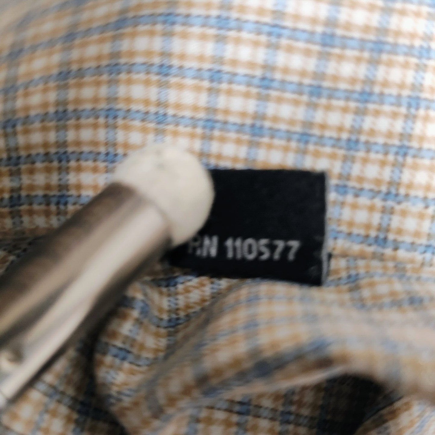 NWOT David Donahue Light Brown Checkered Trim Fit Dress Shirt (15 32/33)