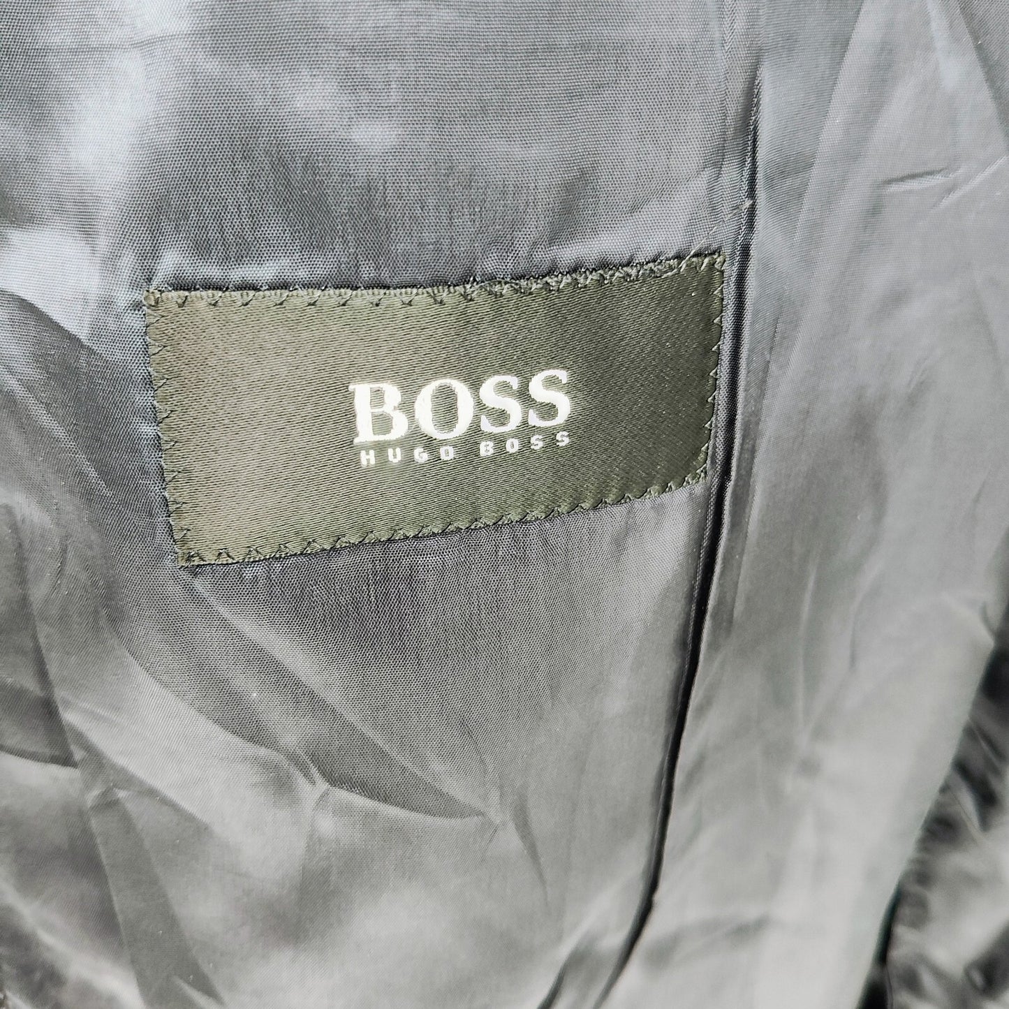 Boss Hugo Boss Blue Einstein US Suit Jacket Sport Coat Blazer (44L) *FLAW"