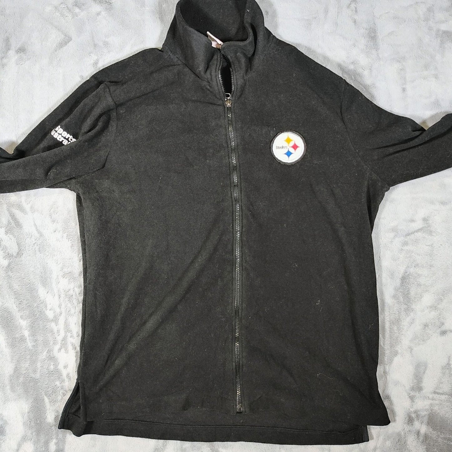 Pittsburgh Steelers NFL SI G-III Black Zip Up Mens Fleece Jacket (XL)