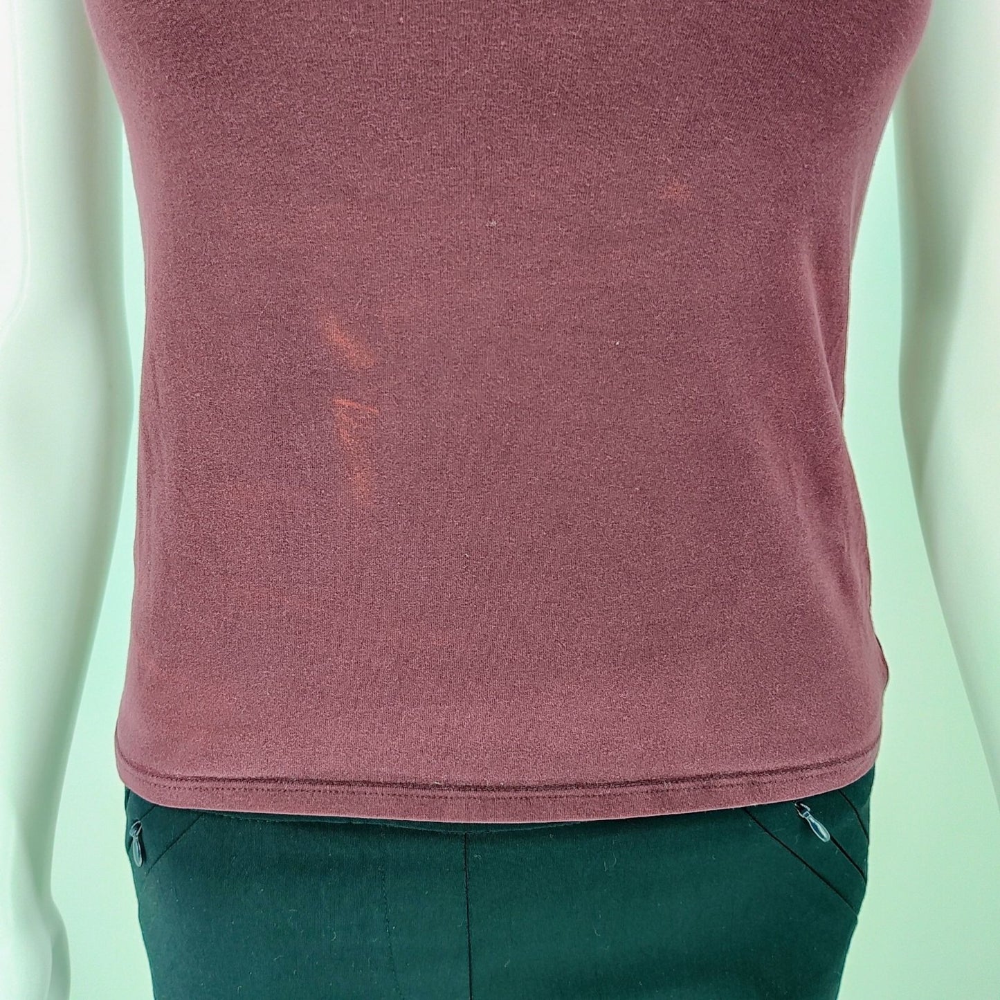 Old Navy Intimates Womens Burgundy Spaghetti Strap Stretch Tank Top (S) *Flawed*