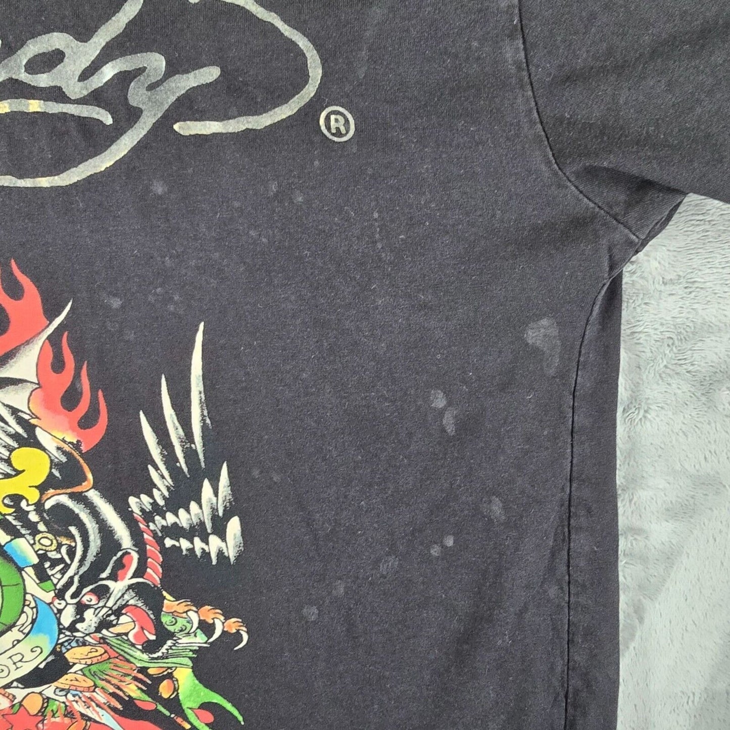 Vintage Y2K Ed Hardy by Christian Audigier "Death Before Dishonor" T-Shirt (L)