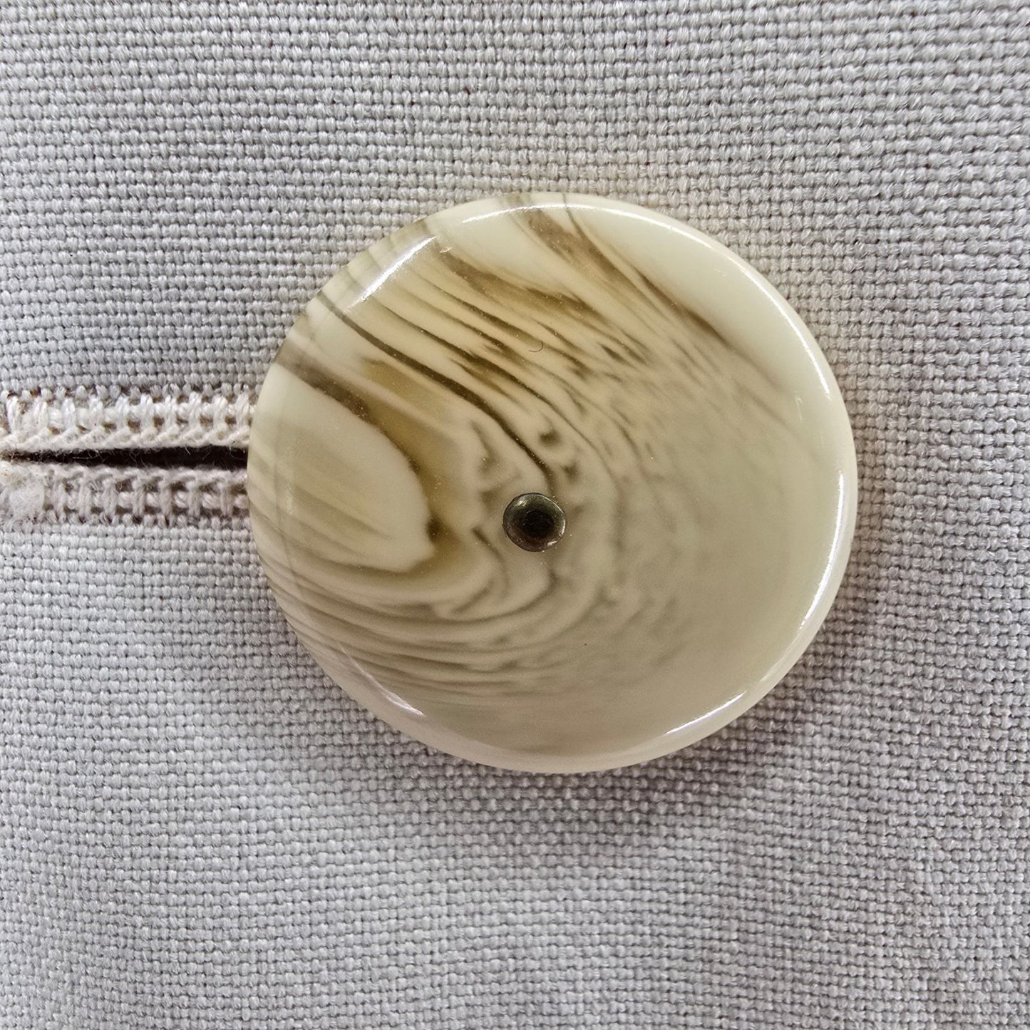 Vintage 1970s Fashionbilt Coat for All Seasons Cream Trench Style Long Coat (M)