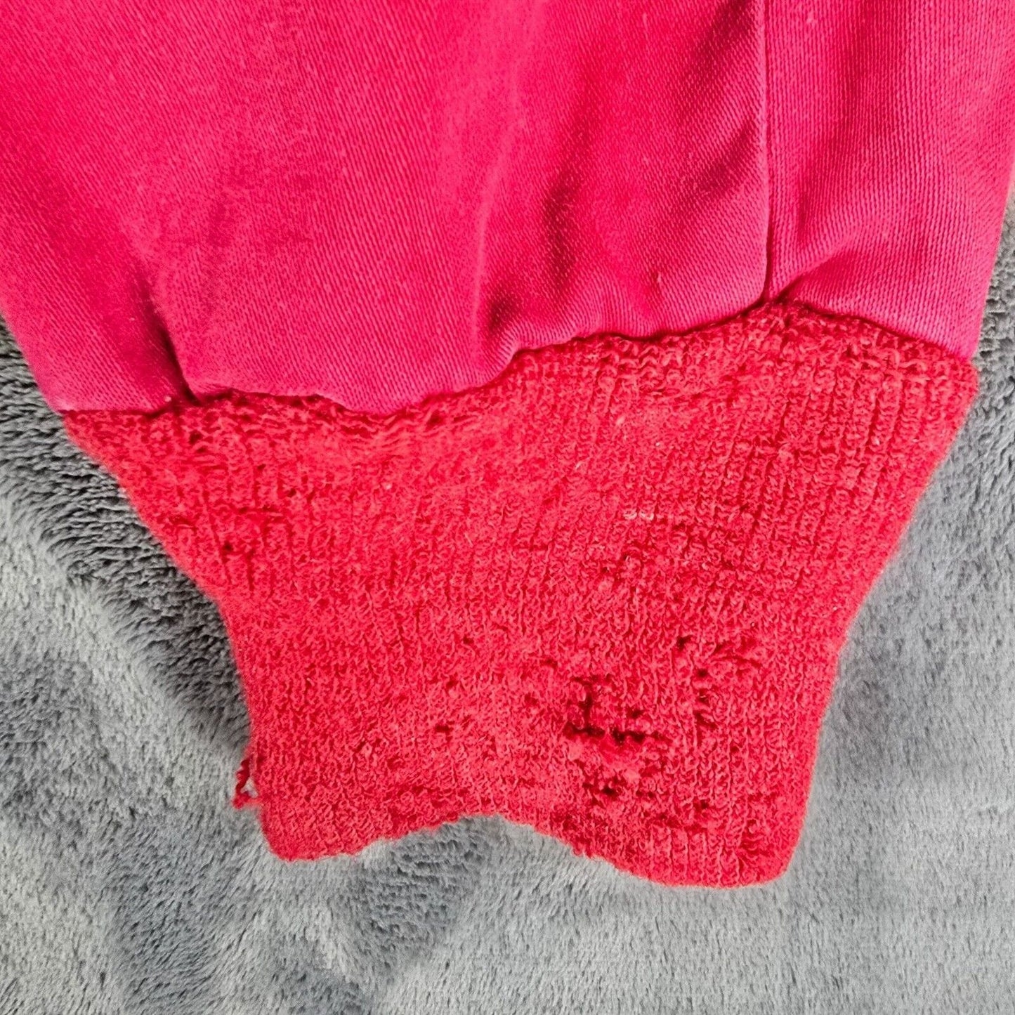 Vintage Thrashed 1940s/1950s Red Cold Weather Hunting/Workwear Pants (31x28)
