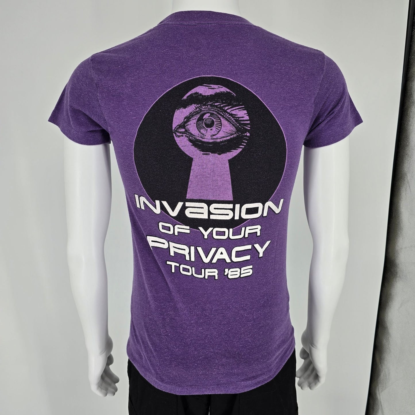Vintage 1980s Ratt Invasion of Your Privacy Tour 1985 Concert T-Shirt (XS/S)