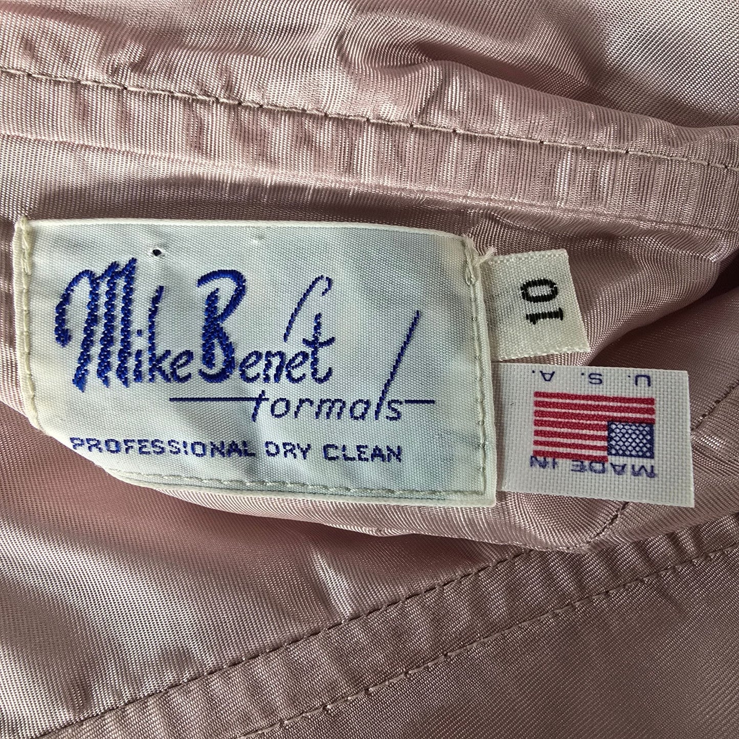 Vintage 1980s Mike Benet Formals Silver Metallic One Shoulder Prom Dress (XS)