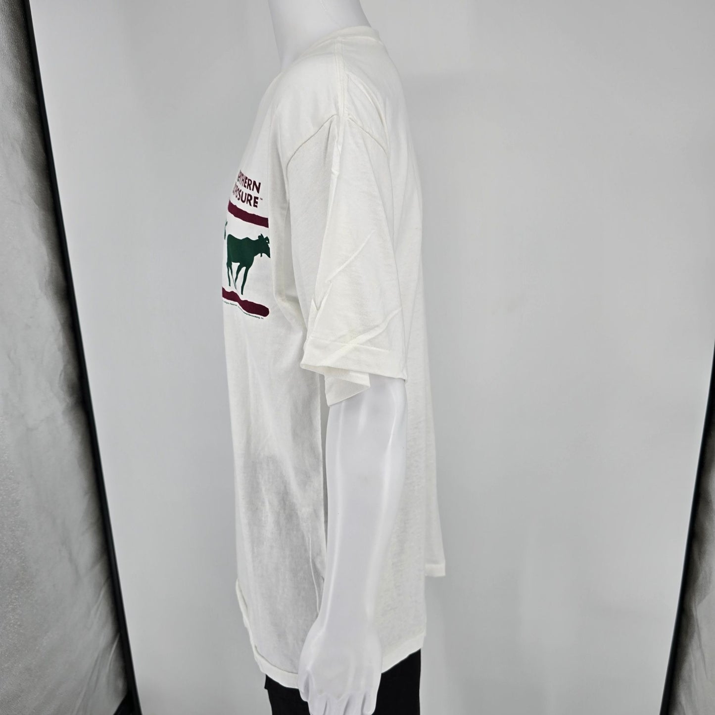 Vintage 1990s Tultex Northern Exposure Moose Graphic TV Promo T-Shirt (L/XL)