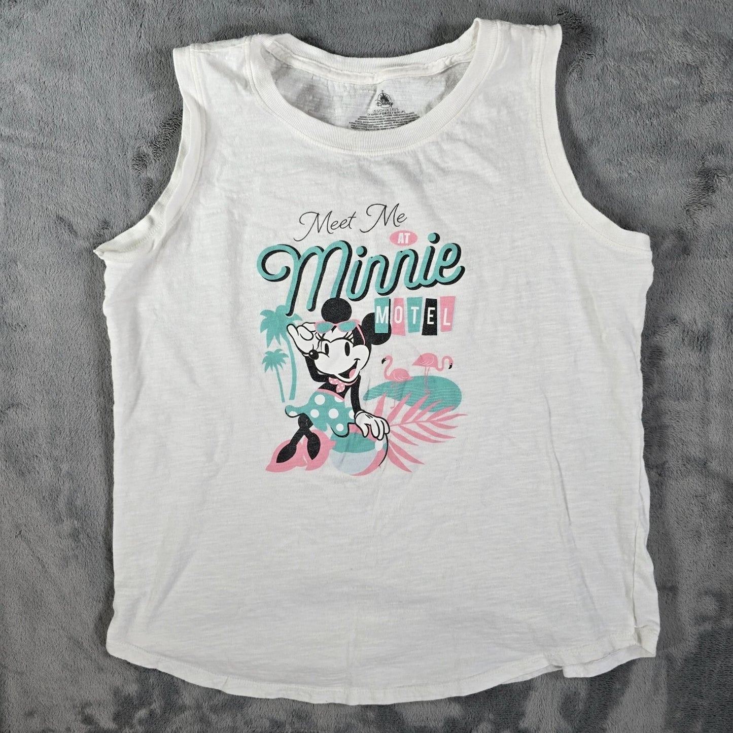 Disney Parks Meet Me at the Minnie Motel Women's Graphic Tank Top (Small)