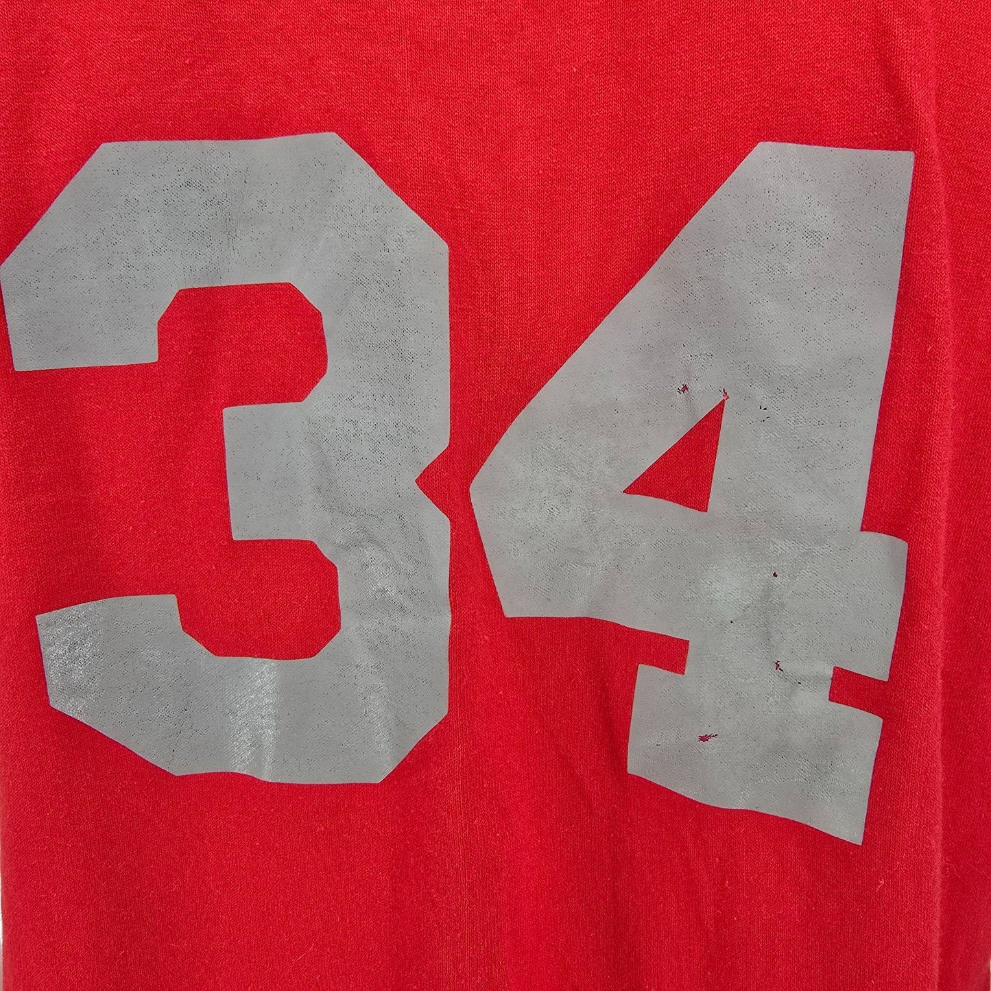 Vintage 1980s Soffe Shirts Mesa 18th #34 Baseball Jersey Henley T-Shirt (L)