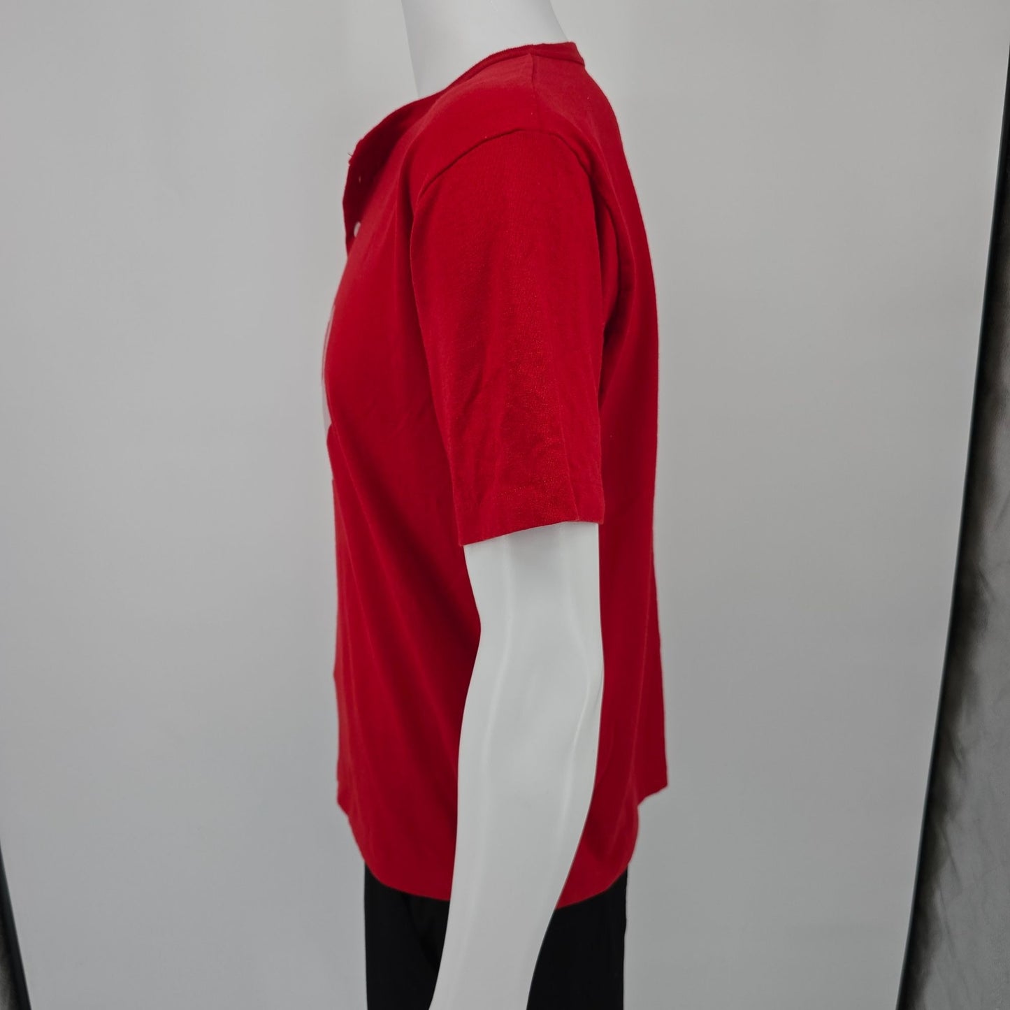 Vintage 1980s Soffe Shirts Mesa 18th #34 Baseball Jersey Henley T-Shirt (L)