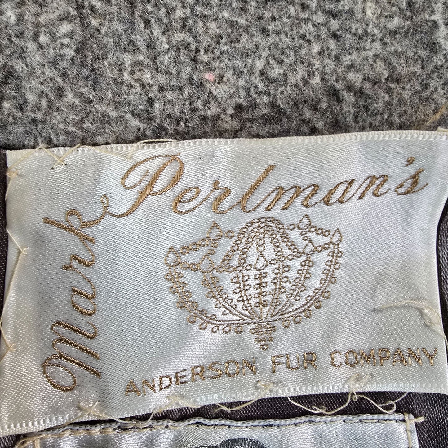 Distressed Vintage 1960s Lady Penguin Fashions Heather Gray Wool Car Coat (L)