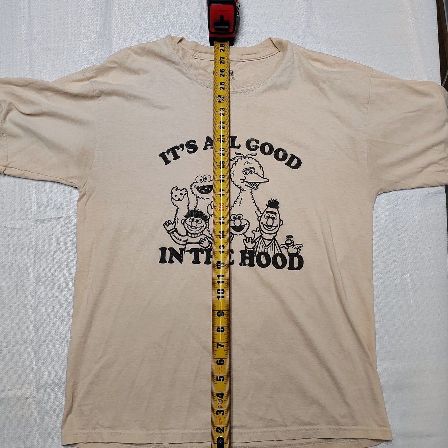 2000s Retro Sesame Street "It's All Good In The Hood" Graphic T-Shirt (Large)