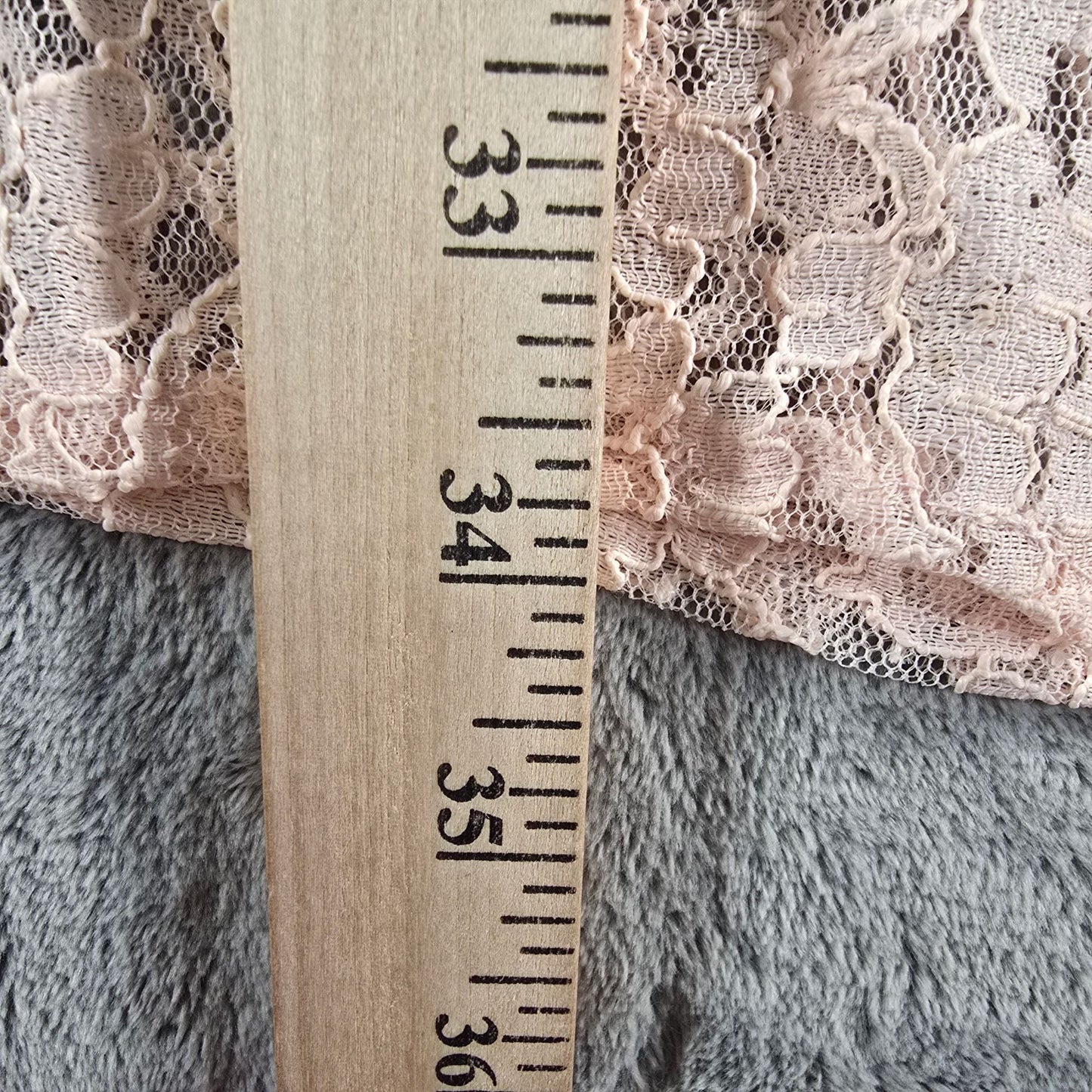 Vintage 1980s Women's Blush Pink Floral Lace Open Front Coquette Duster (M)